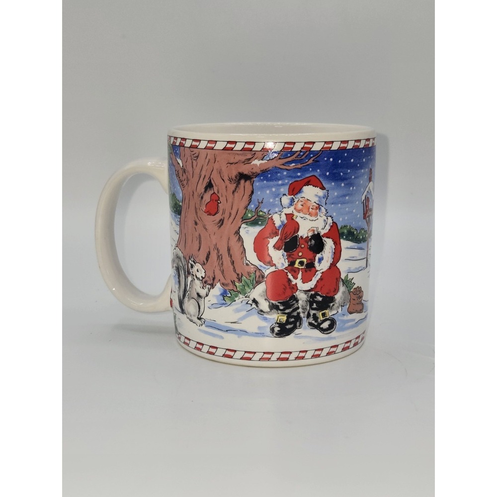 Vintage Sakura Santa's Wonderland Christmas Mug 1996‎